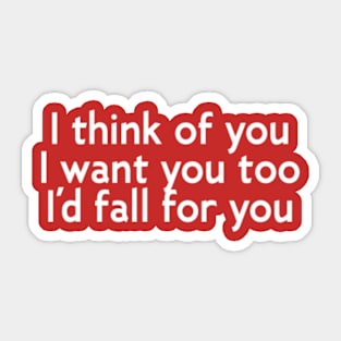 i think of you Sticker